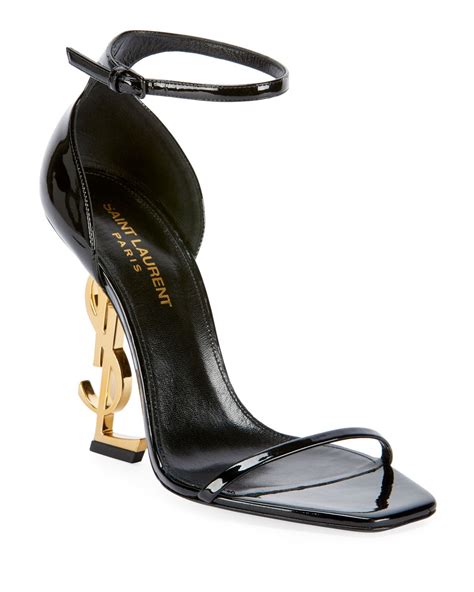 gold shoe yves saint laurent|yves saint laurent heels.